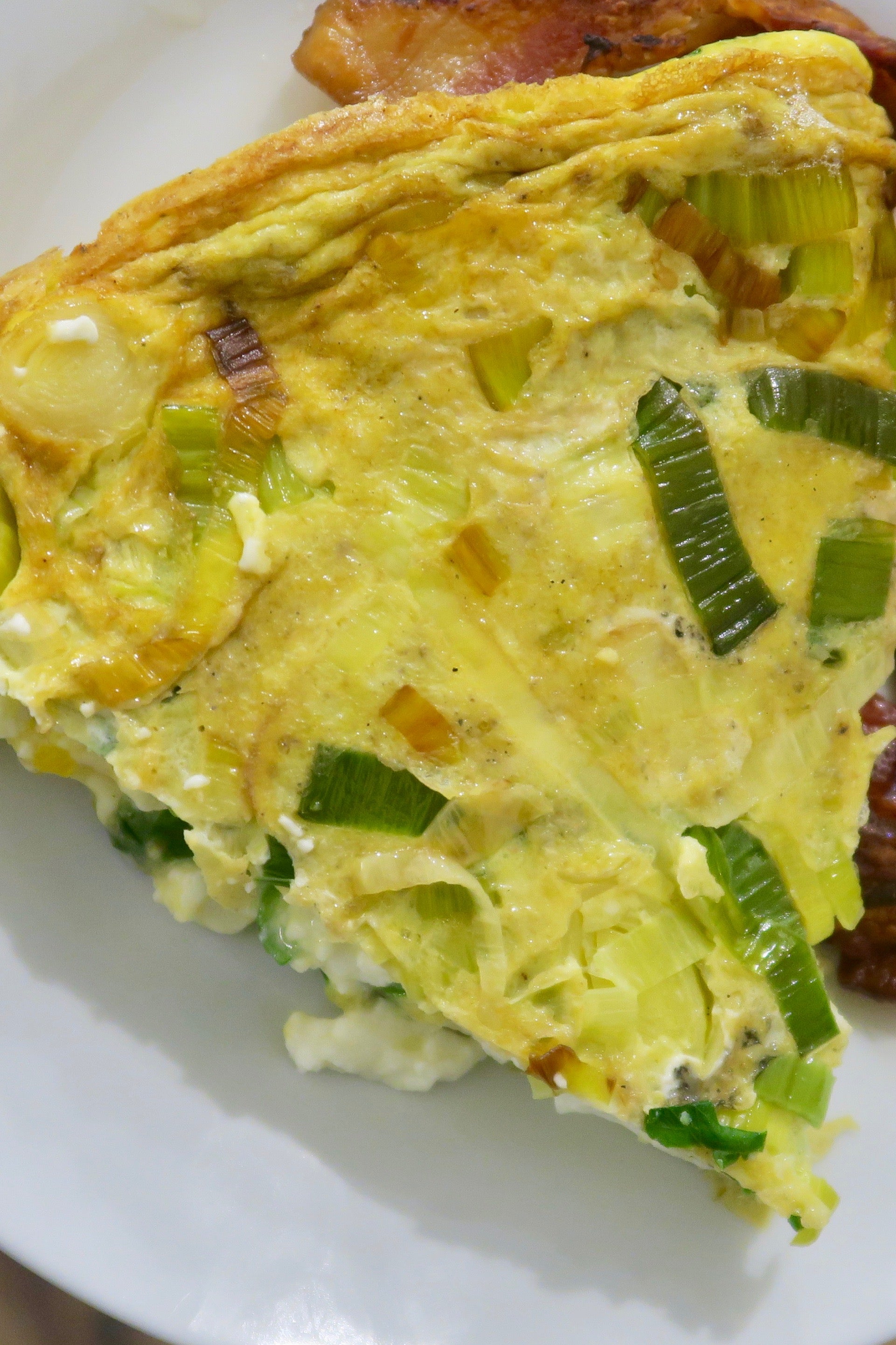feta frittata in a skillet
    
    
    
      &ndash; Savvy Planet
