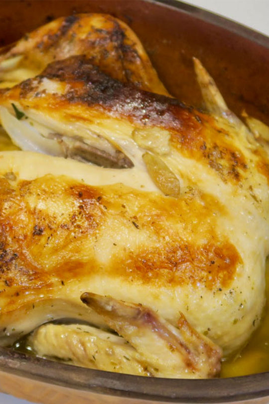 buttery garlic roasted chicken