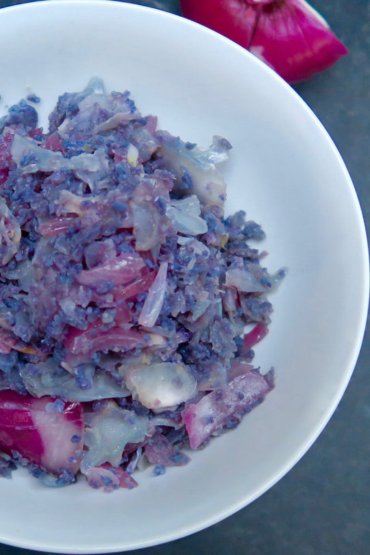 purple cauliflower rice