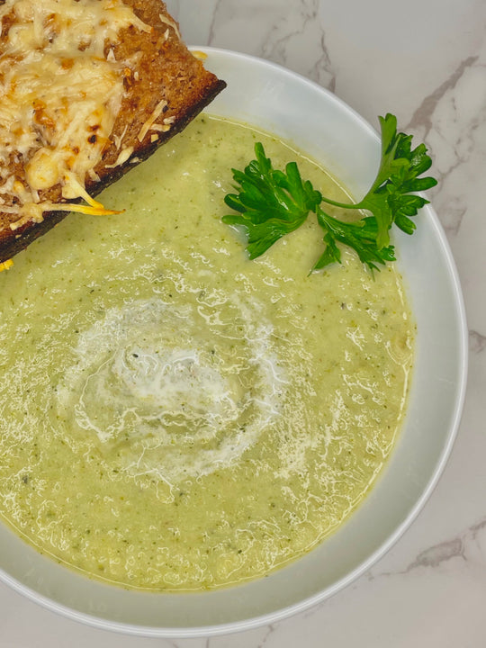 broccoli soup - creamy and healthy!