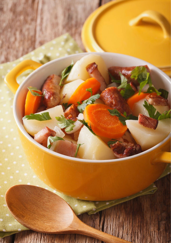 dublin coddle (irish sausage and potato stew)