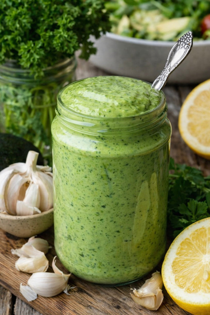 avocado green goddess dressing avocado green goddess dressing
