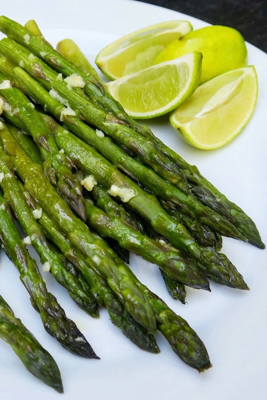 oven roasted asparagus with garlic
