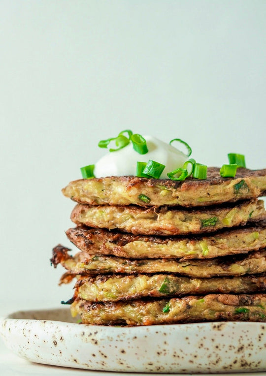 sweet potato & zucchini fritters